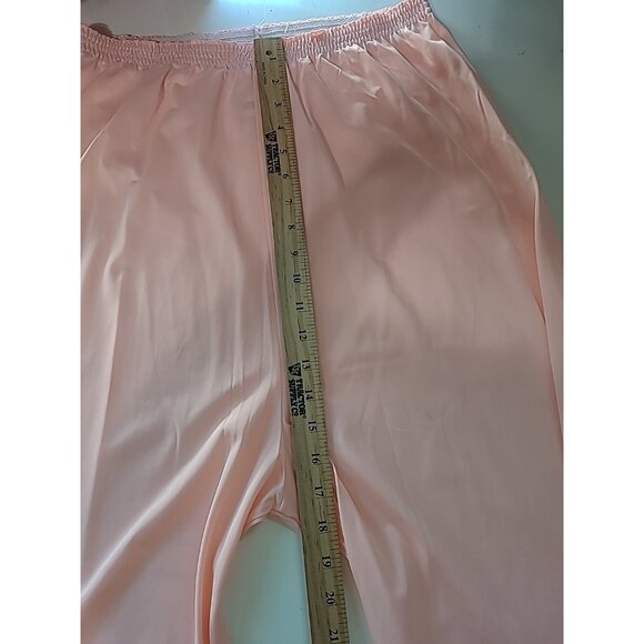 Komar Pajama Set Womens Sz 40 Vintage Button Antron Nylon Embroidered USA Sleep - Picture 15 of 16